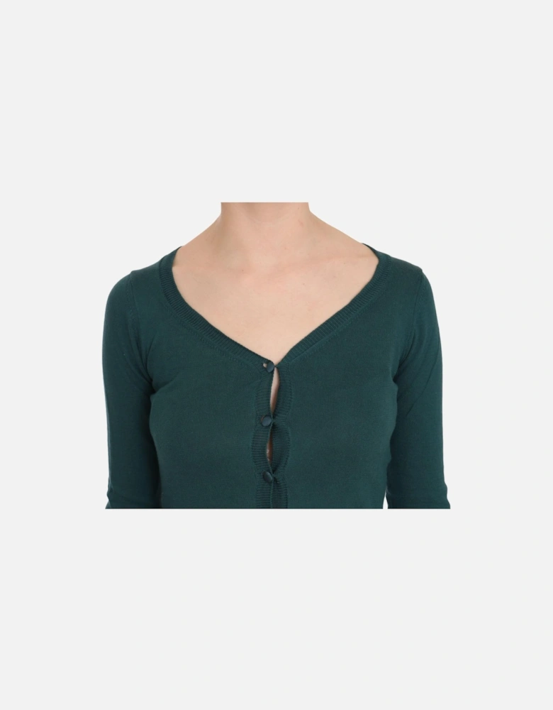 34 Sleeve VNeck Cardigan Women - Blue T-Shirts