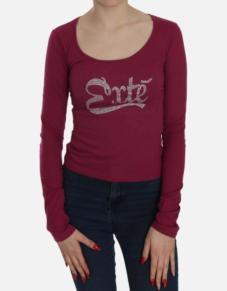 TSH3911 Long Sleeve Top Women - Red T-Shirts
