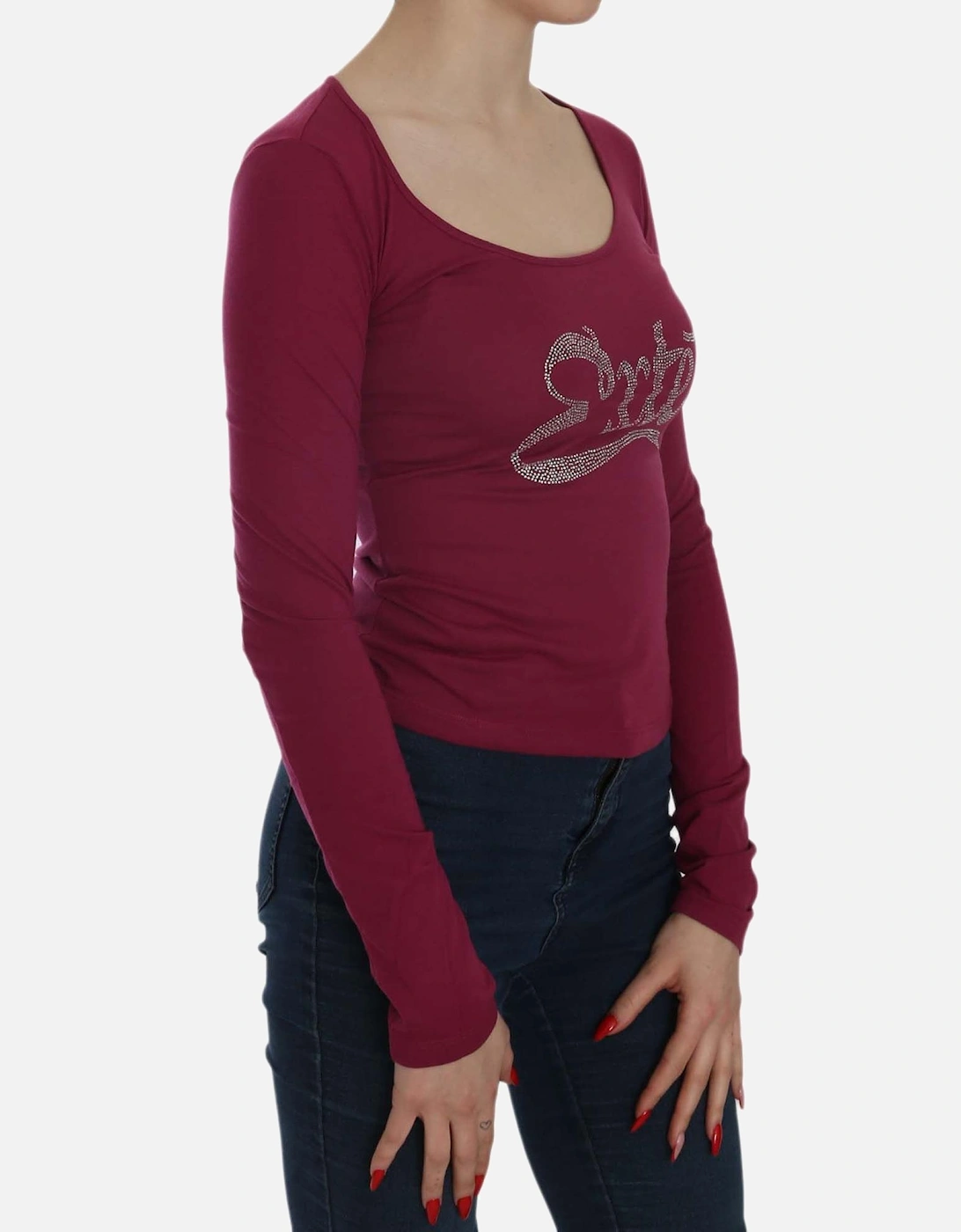 TSH3911 Long Sleeve Top Women - Red T-Shirts