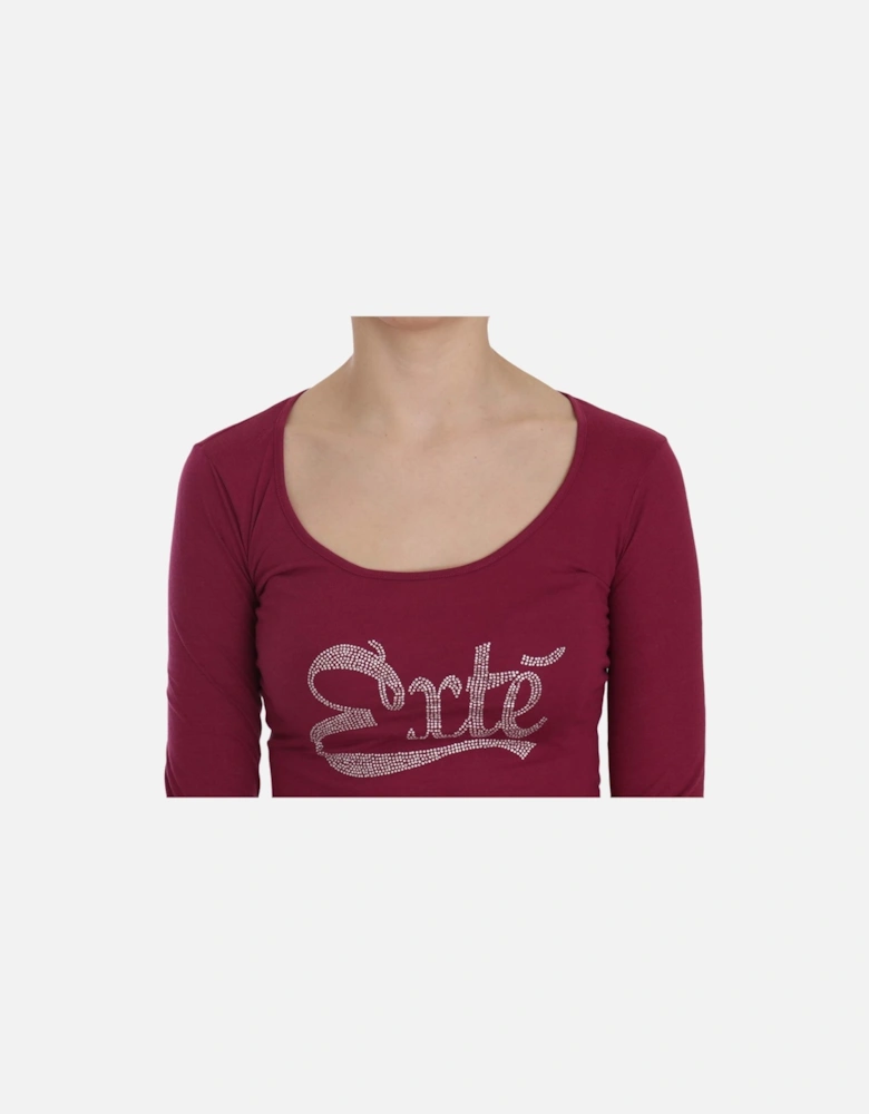 TSH3911 Long Sleeve Top Women - Red T-Shirts