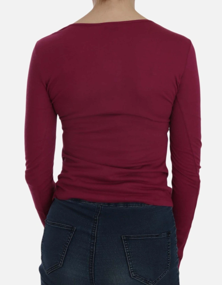 TSH3911 Long Sleeve Top Women - Red T-Shirts