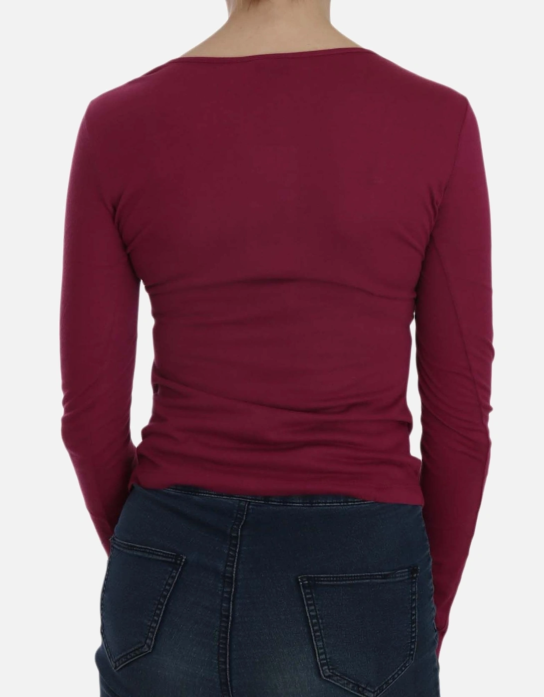 TSH3911 Long Sleeve Top Women - Red T-Shirts