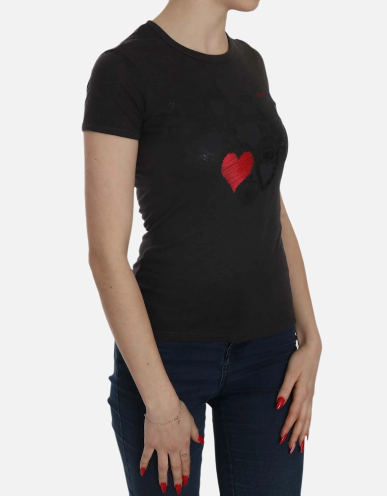 TSH3910 Short Sleeve TShirt Women - Black T-Shirts