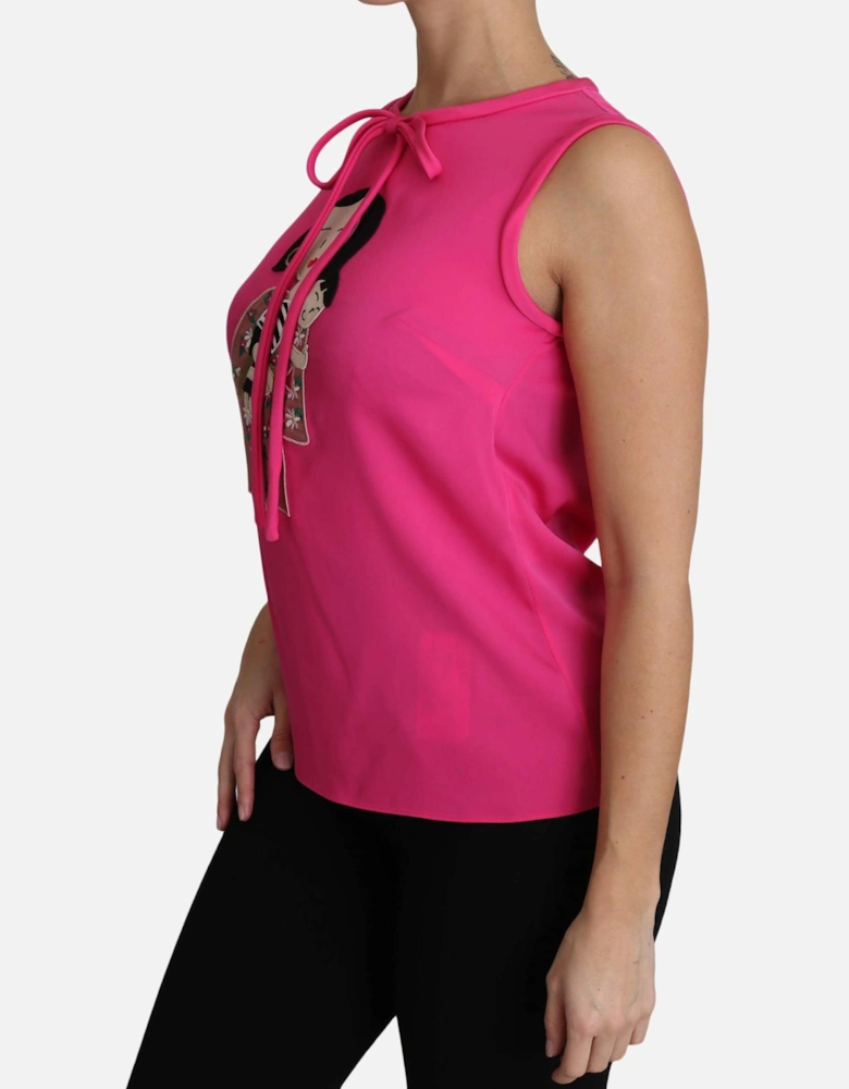 Family Silk Tank Top Shirt Women - Pink T-Shirts