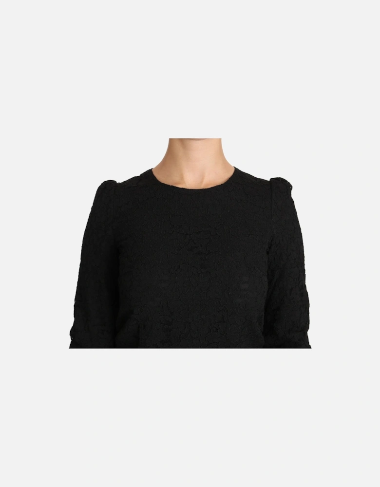 Dolce Gabbana Lace Top TSH3029 Women - Black T-Shirts