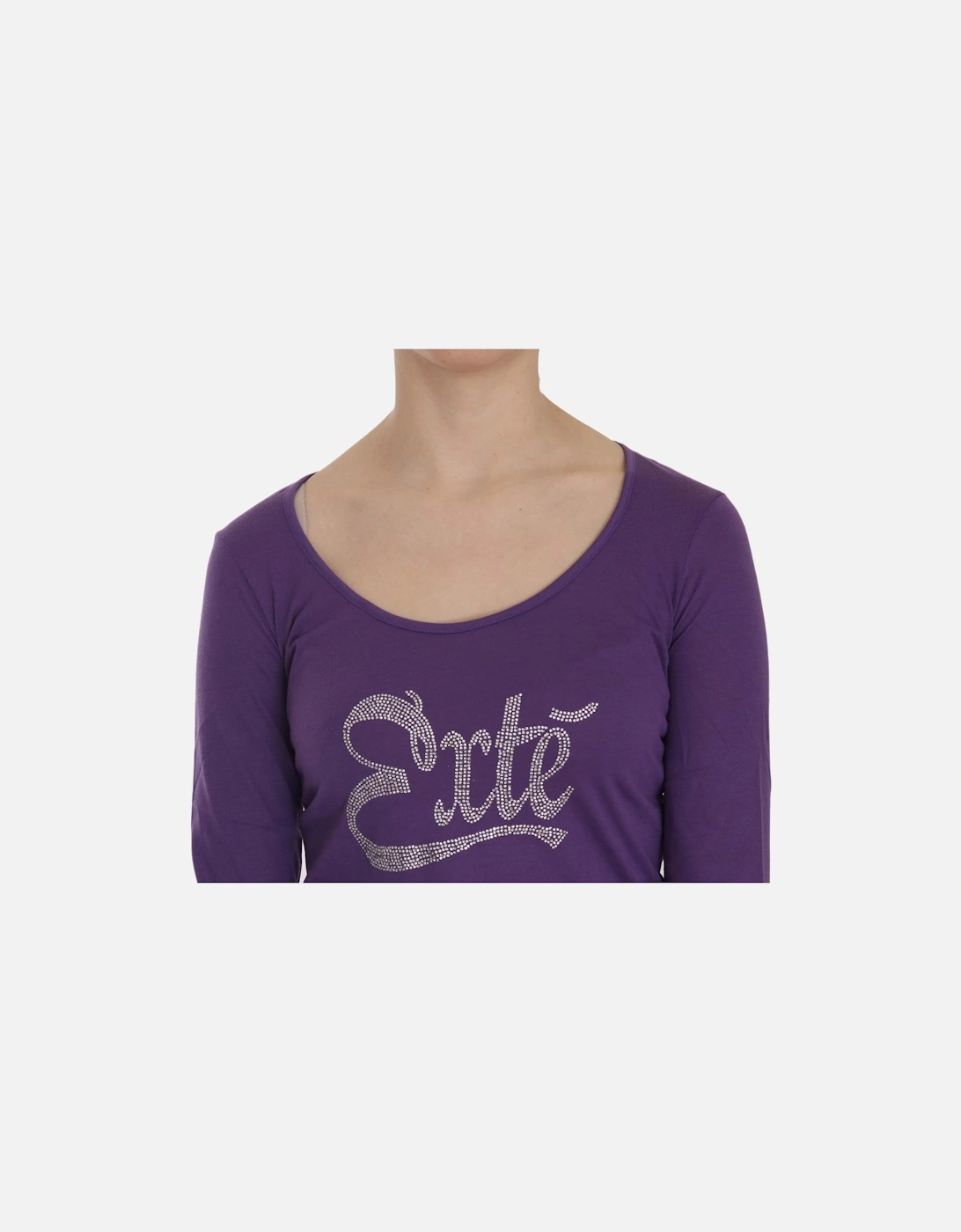 TSH3908 Long Sleeve TShirt Women - Purple T-Shirts