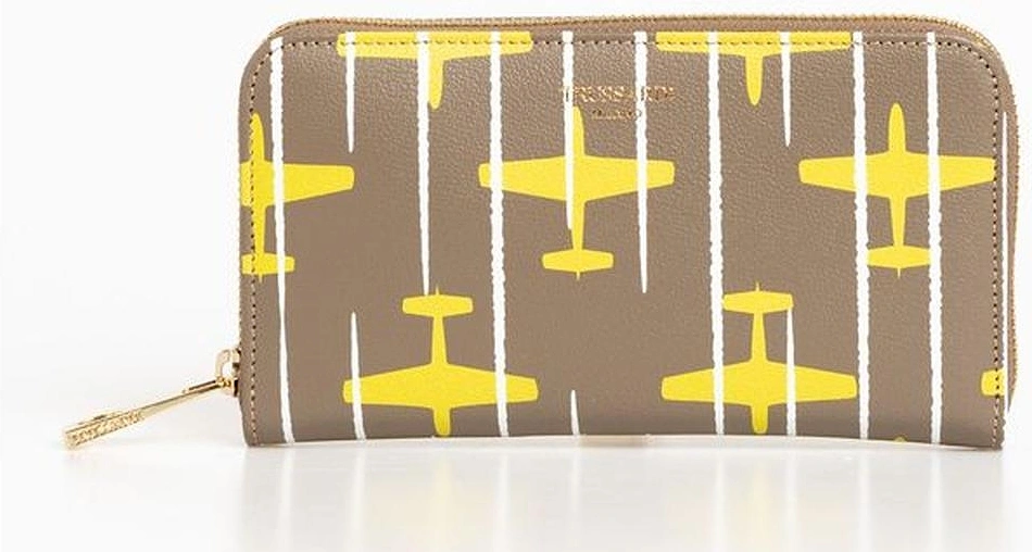 ZipAround Airplane Print Wallet Women - Beige, 5 of 4