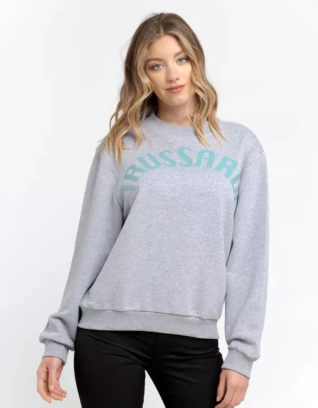 Crew Neck Sweatshirt TR21544 Women - Gray Sweaters, 5 of 4