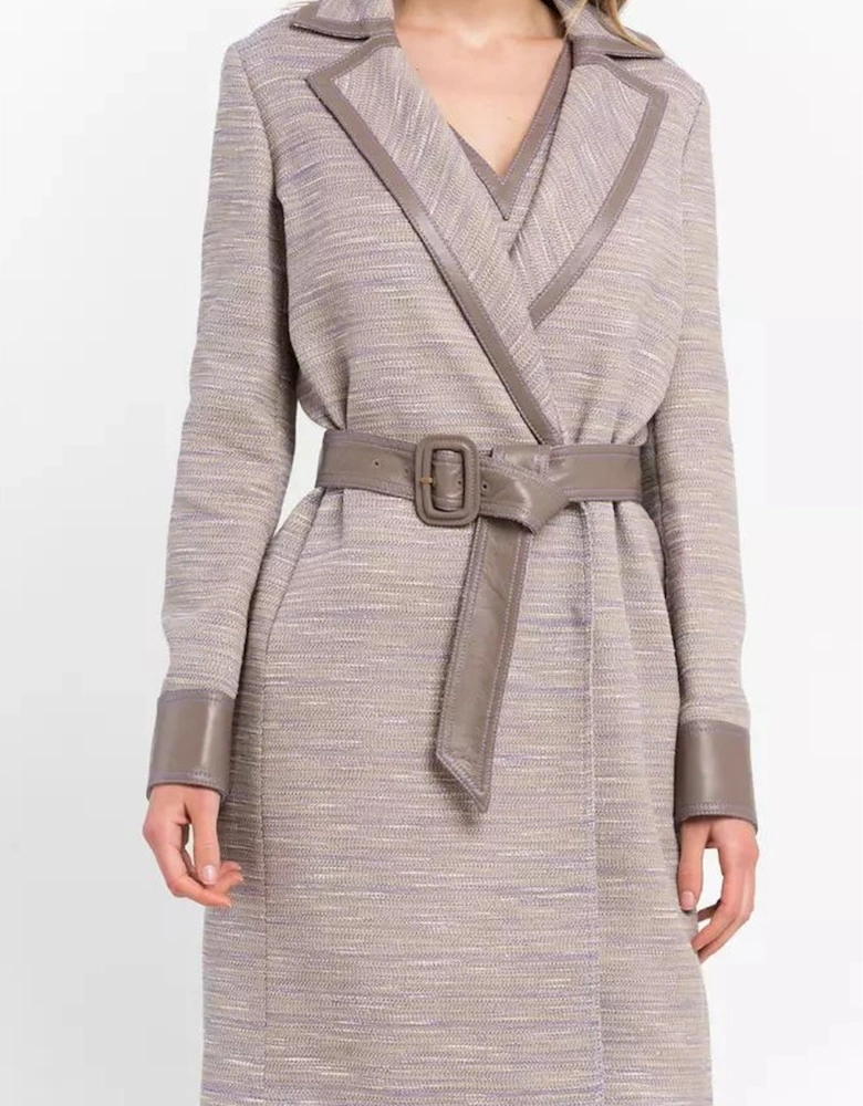 Tweed Coat Model TR21526 Women - Beige Jackets