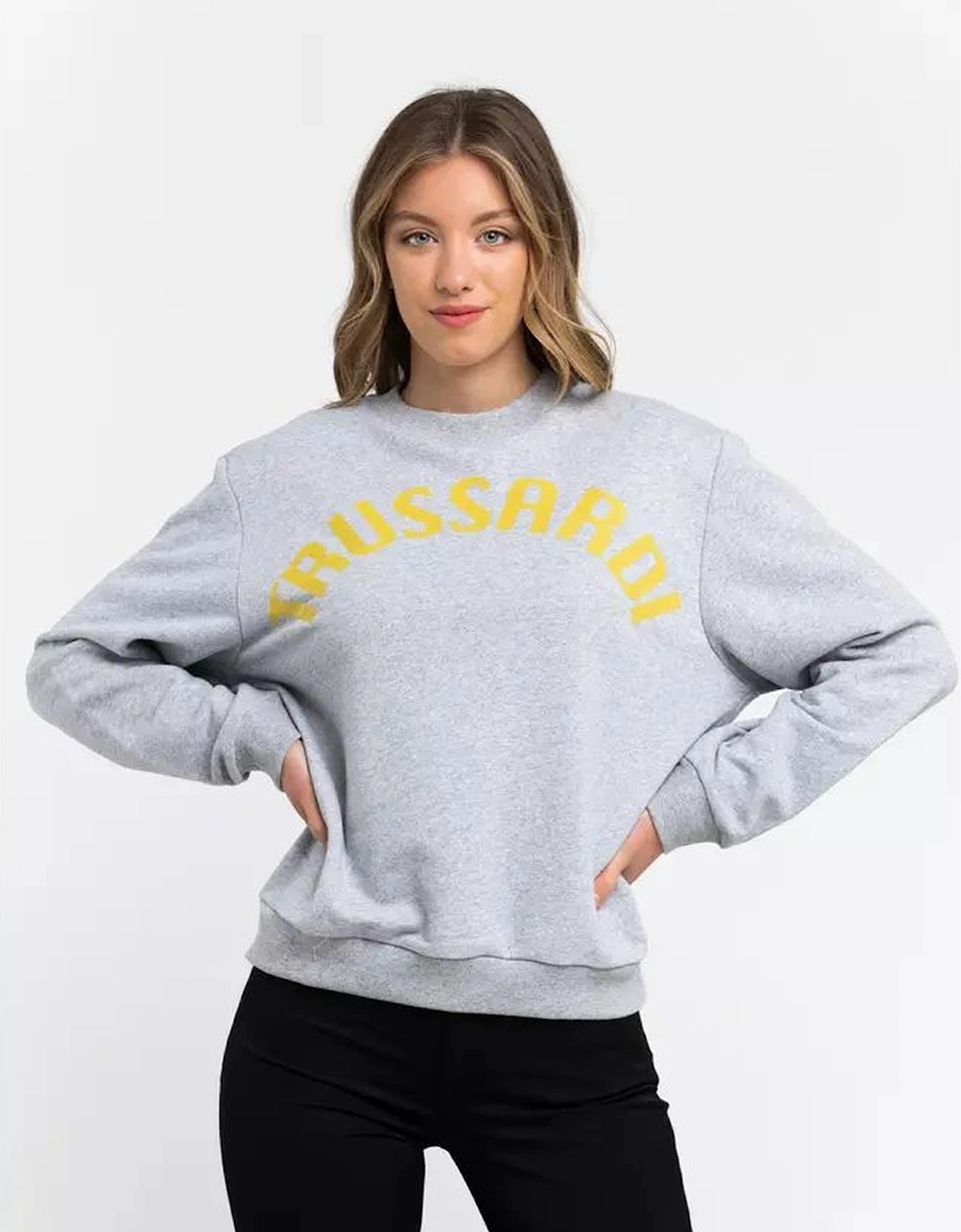 Crew Neck Sweatshirt TR21545 Women - Gray Sweaters