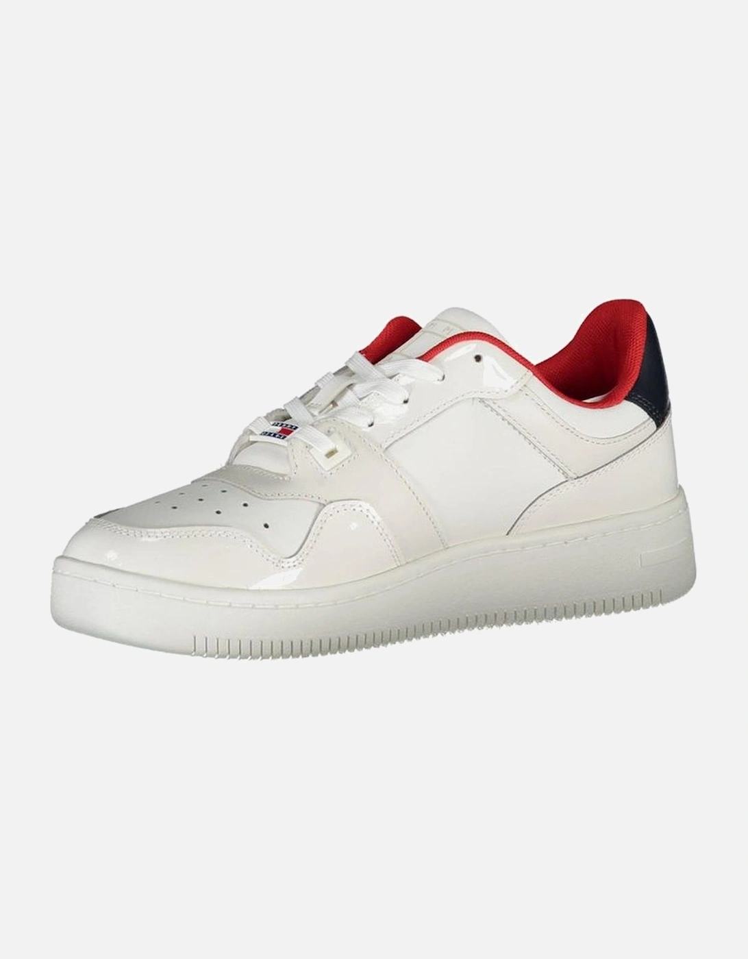 Laced Sports Footwear with Contrast Details and Logo Women - White