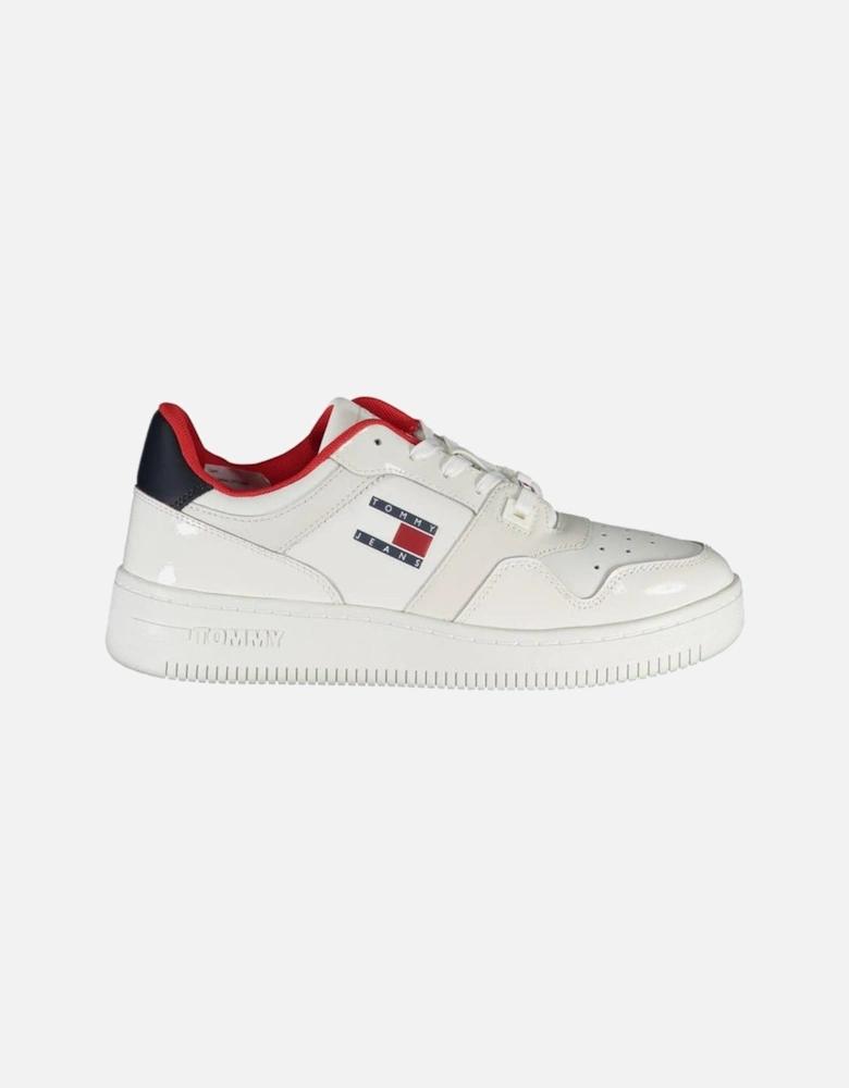 Laced Sports Footwear with Contrast Details and Logo Women - White