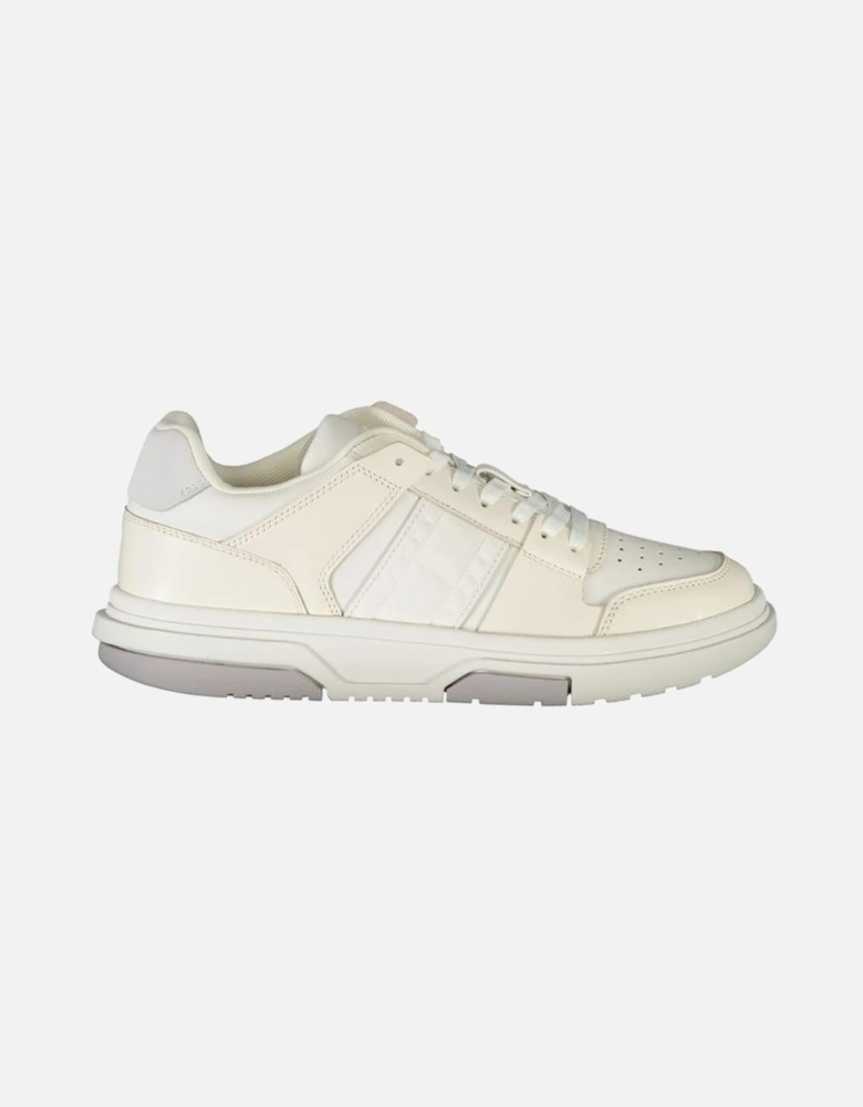 Contrast Lace-Up Athletic Sneakers Women - White