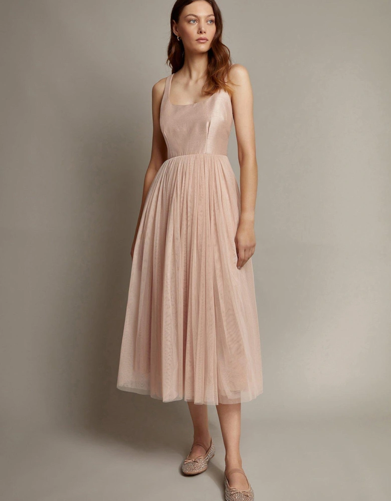 Alice Midi Dress - Pink