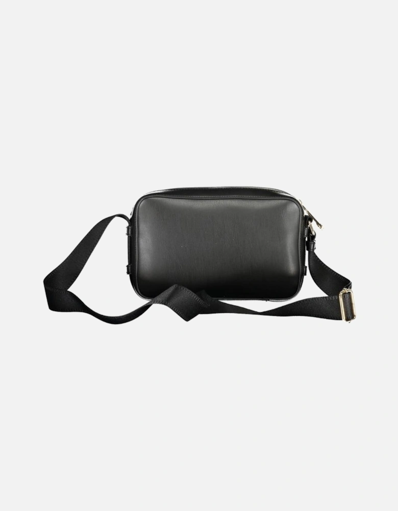 Contrast Detail Shoulder Bag with External Pocket Women - Black