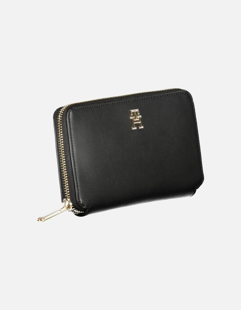 Zip Closure Wallet with Multiple Compartments Women - Black