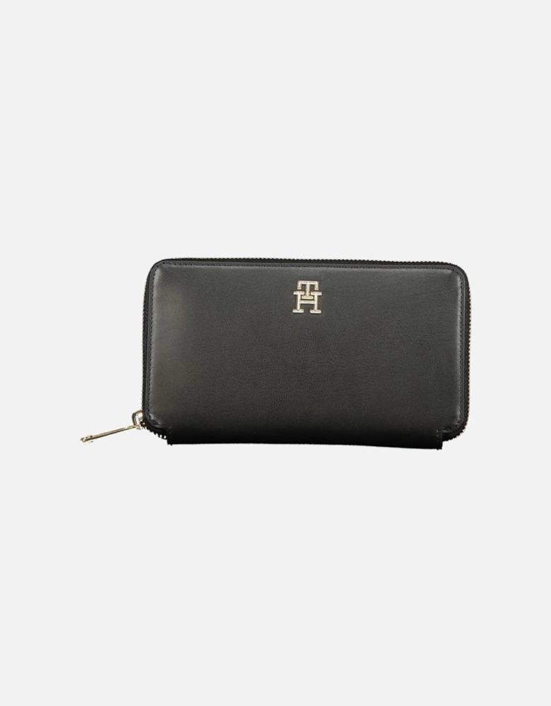 Zip Closure Wallet with Multiple Compartments Women - Black