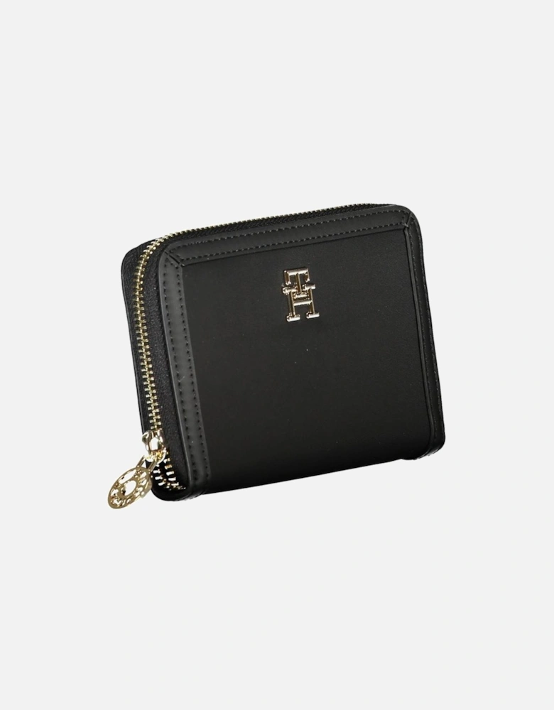 Recycled Polyester Wallet with Multiple Compartments Women - Black