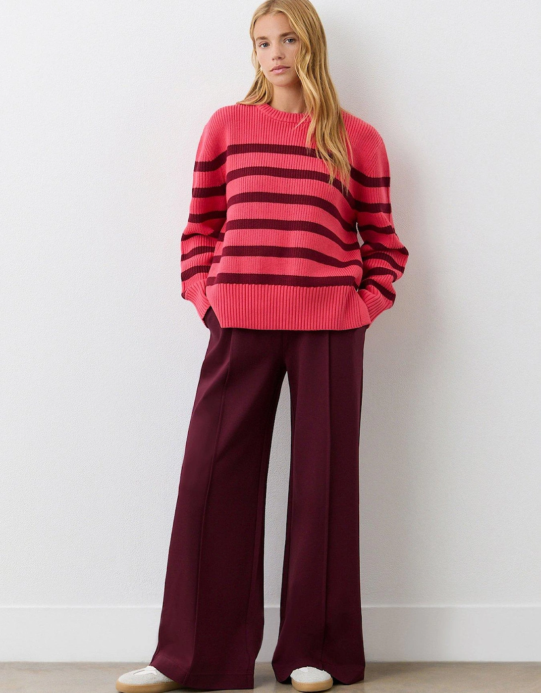 Serena Stripe Sweater - Pink, 2 of 1