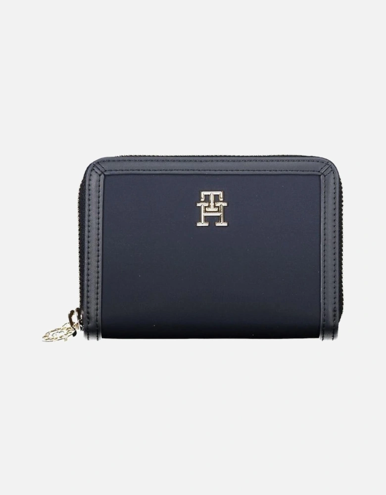 Recycled Polyester Wallet with Multiple Compartments and Logo Women -