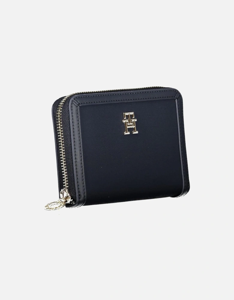 Recycled Polyester Wallet with Multiple Compartments and Logo Women -