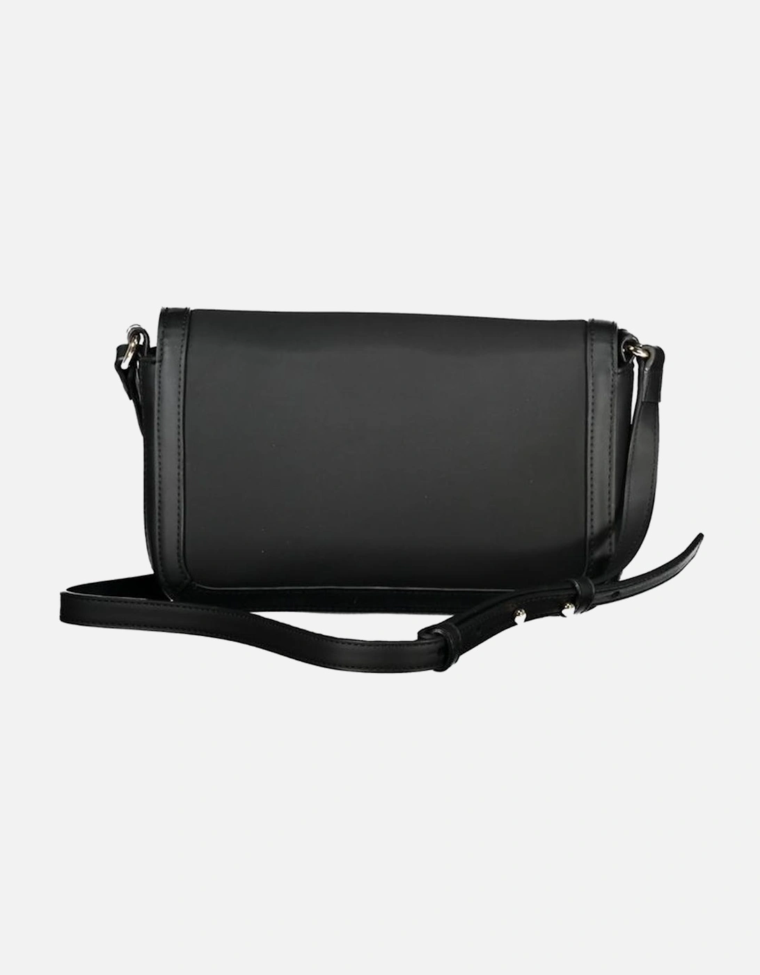 Recycled Polyester Shoulder Bag with Contrast Details and Logo Women -