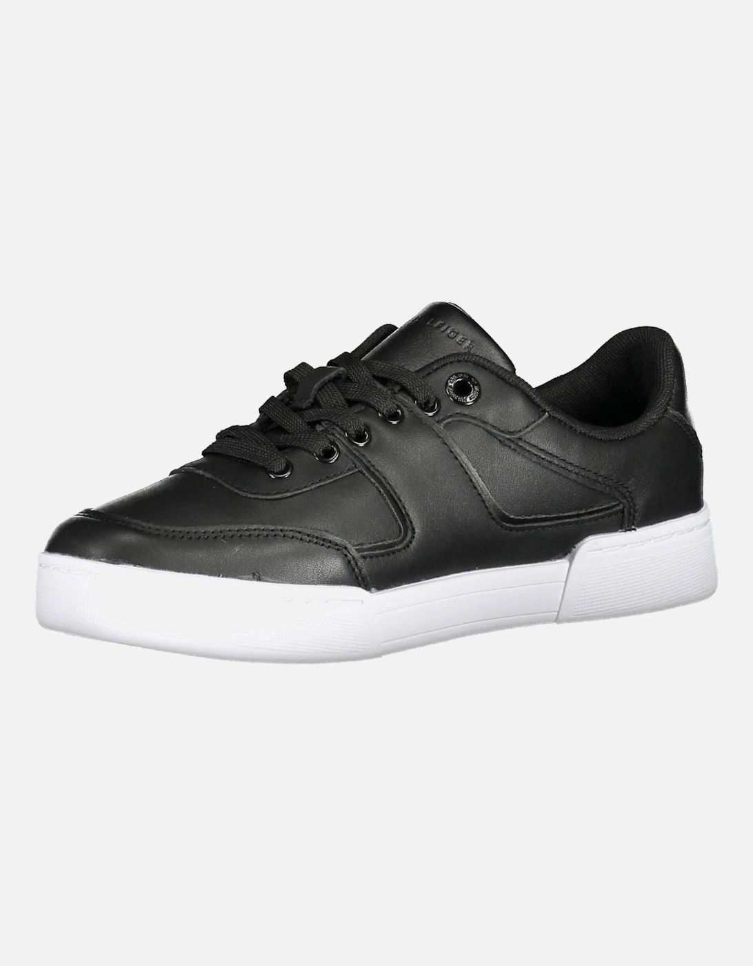 Contrasting Detail Lace-Up Sports Shoe with Logo and Recycled