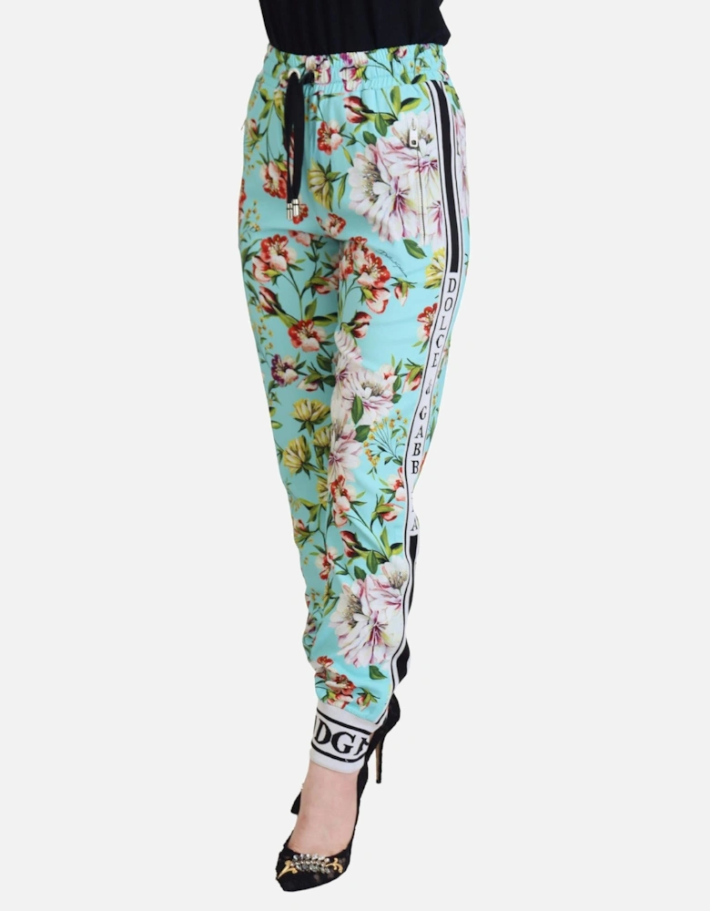 Multicolor Logo Pants Women Jeans