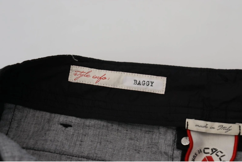 Tapered 100% Cotton Pants with Logo Women - Black Jeans