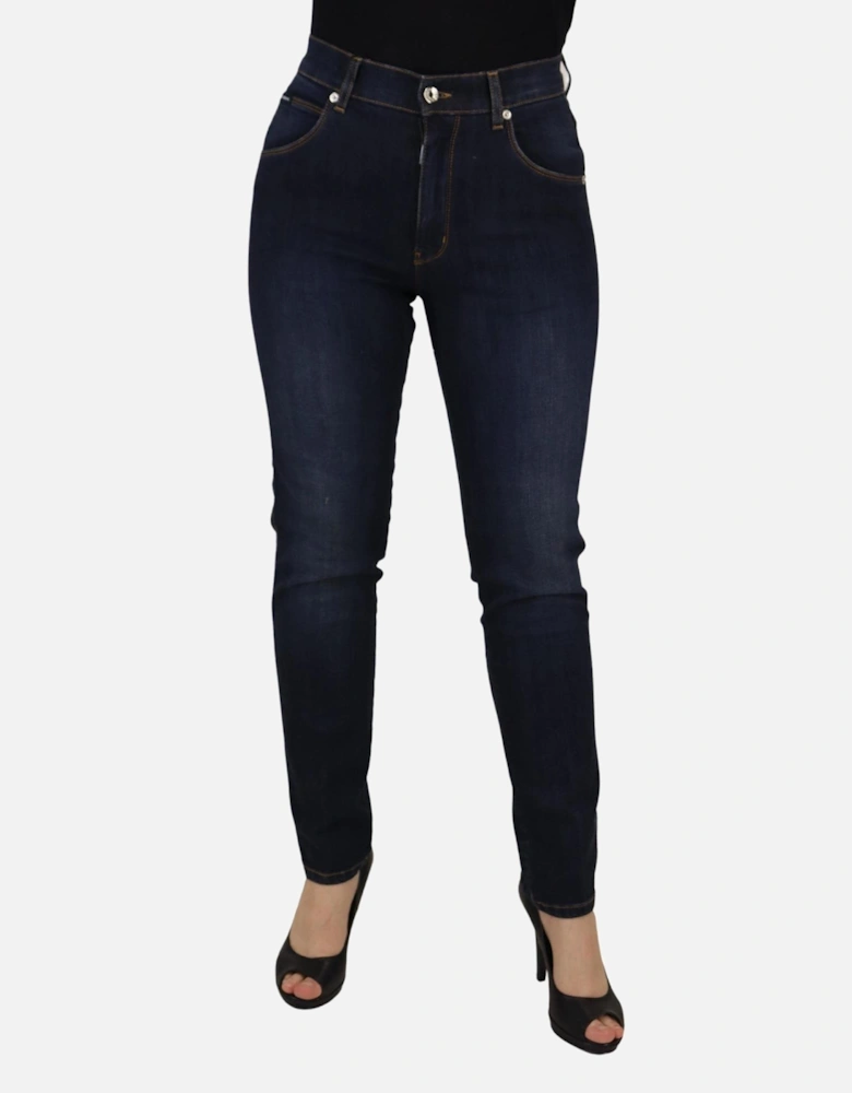 Dolce Gabbana Straight Leg Jeans Women - Blue Jeans