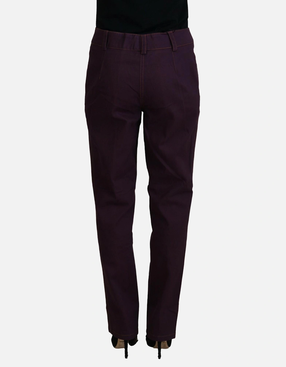 Purple Straight Leg Pants PAN74063 Women Jeans