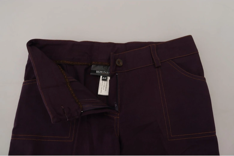 Purple Straight Leg Pants PAN74063 Women Jeans