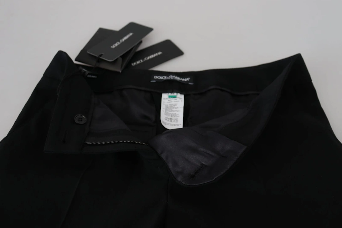 Wool Trousers StraightLeg Style Women - Black Jeans