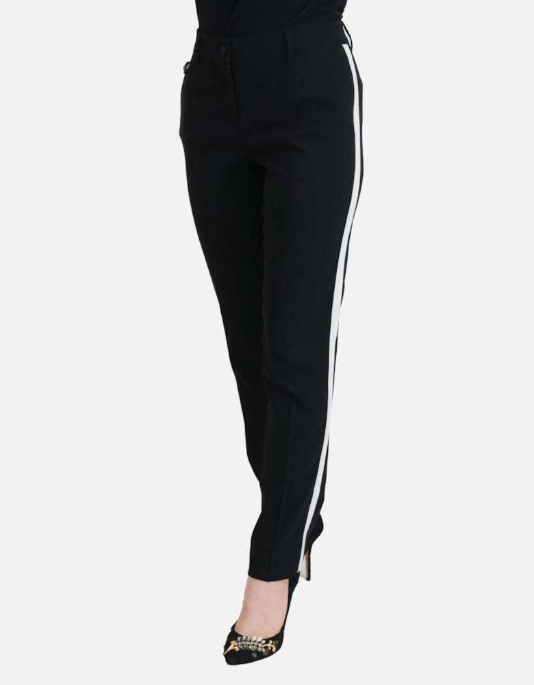 Wool Trousers StraightLeg Style Women - Black Jeans