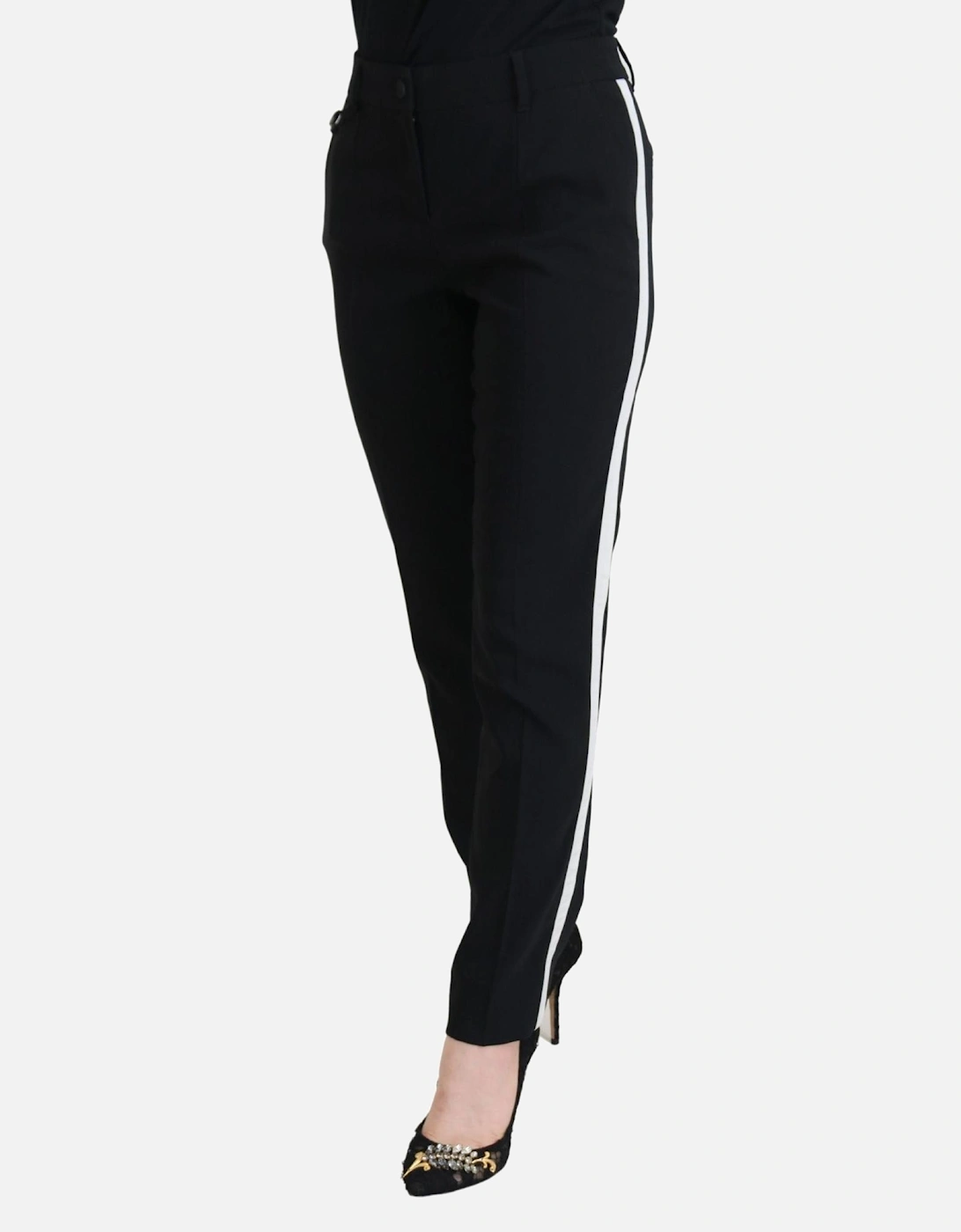 Wool Trousers StraightLeg Style Women - Black Jeans
