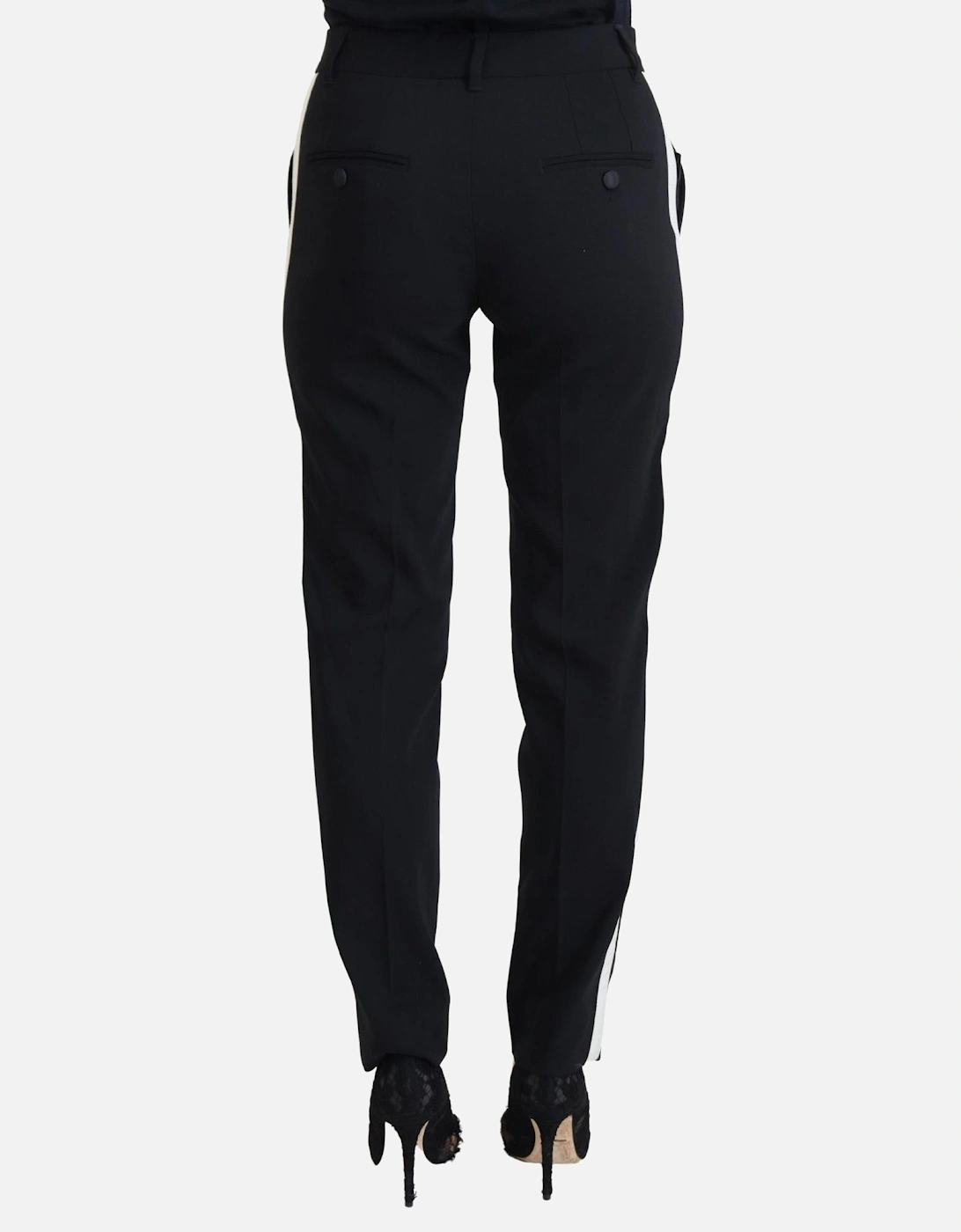Wool Trousers StraightLeg Style Women - Black Jeans