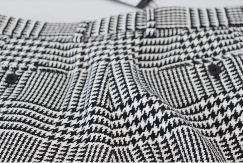 Houndstooth Culottes BlackWhite Women - Gray Jeans