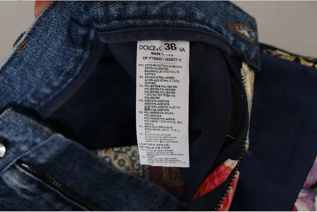 Patchwork Jeans HighWaisted Style Women - Blue Jeans