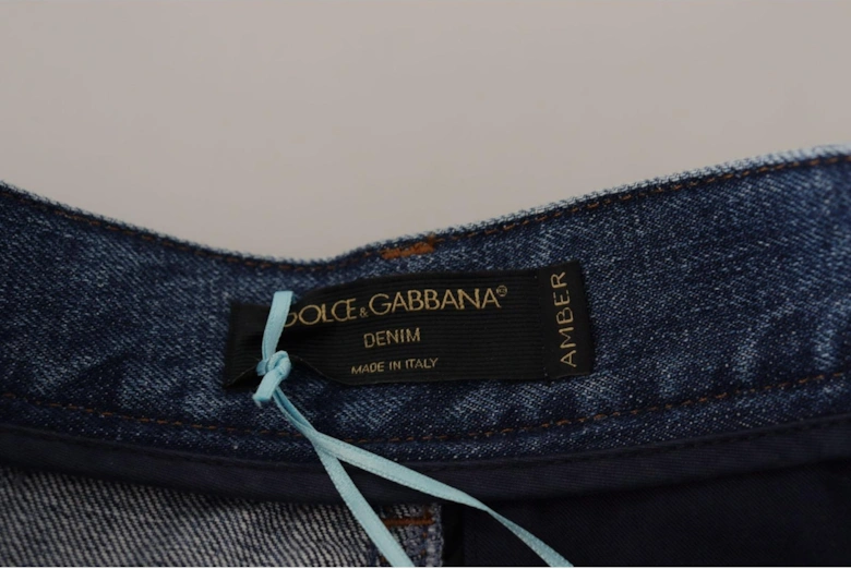 Patchwork Jeans HighWaisted Style Women - Blue Jeans