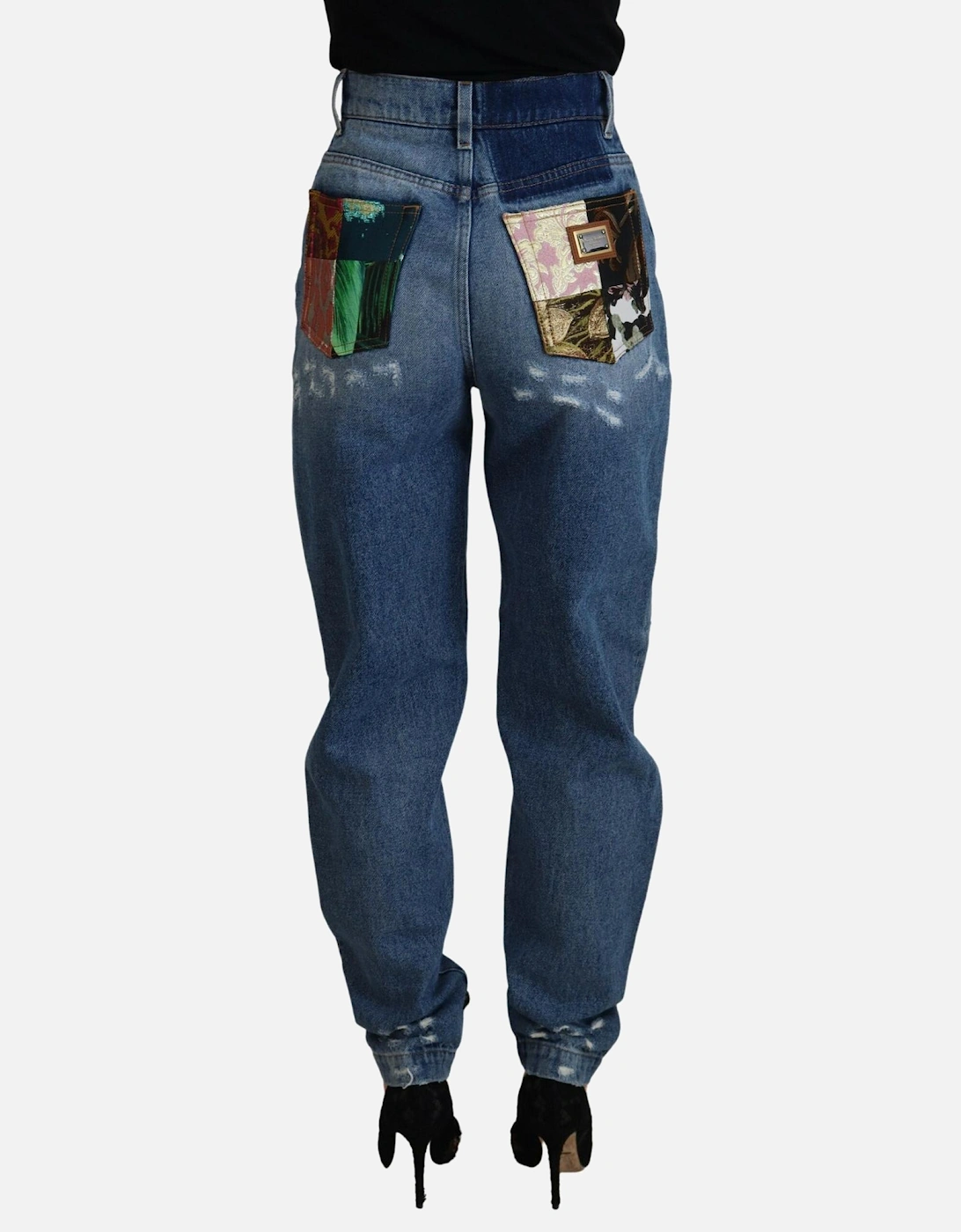 Dolce Gabbana Distressed Denim Jeans Women - Blue Jeans