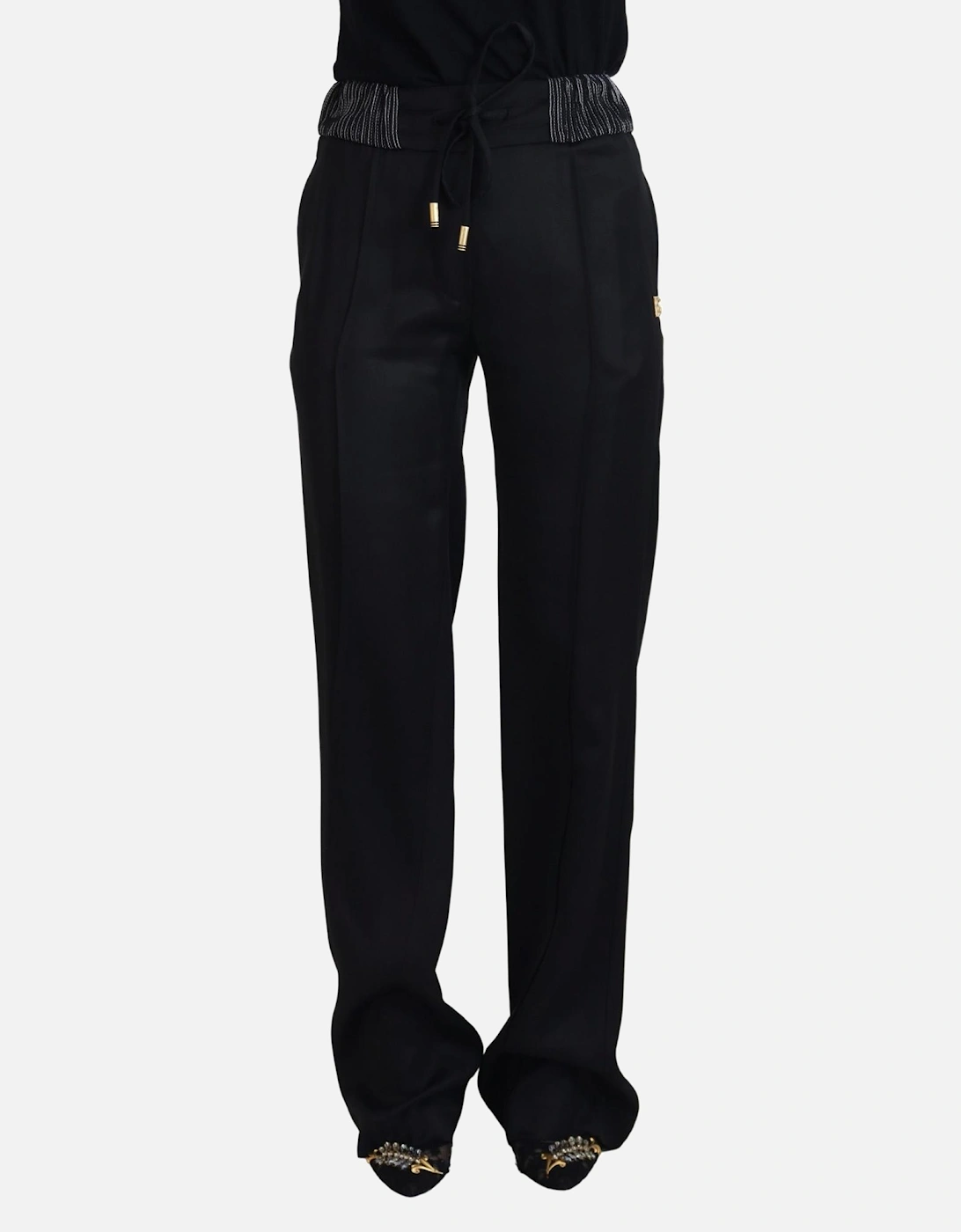 Wide Leg Trousers Model PAN74204 Women - Black Jeans, 7 of 6