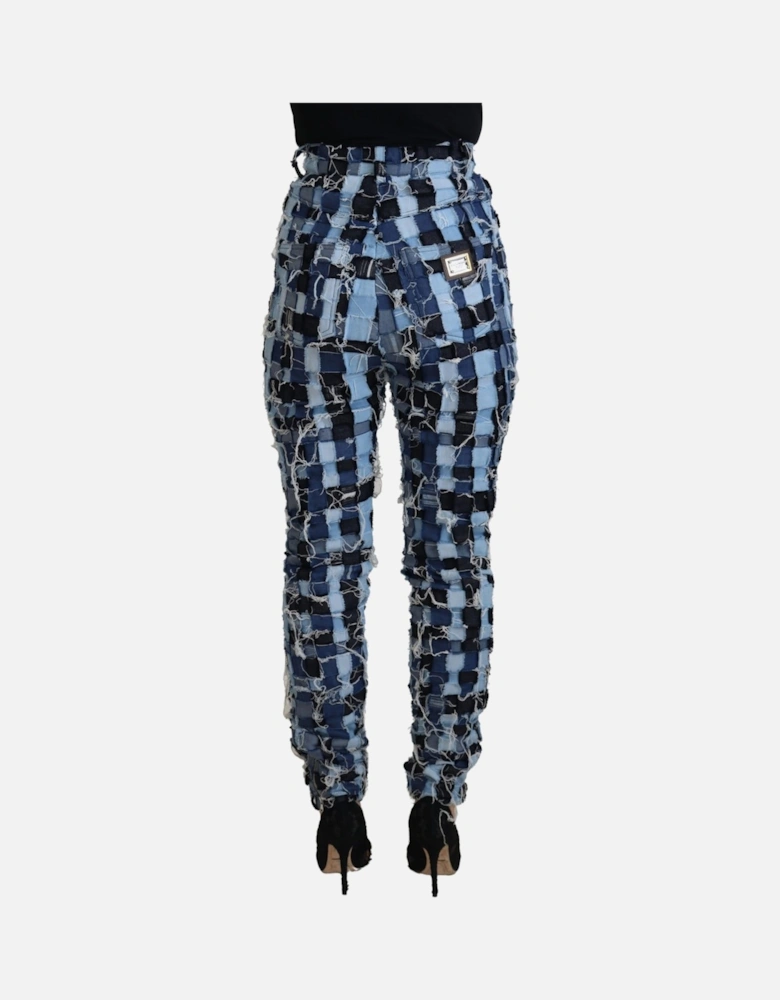 Patchwork Jeans Style Blue Women - Multicolor Jeans