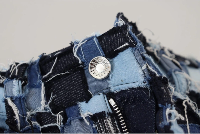 Patchwork Jeans Style Blue Women - Multicolor Jeans