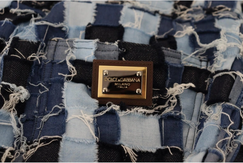 Patchwork Jeans Style Blue Women - Multicolor Jeans