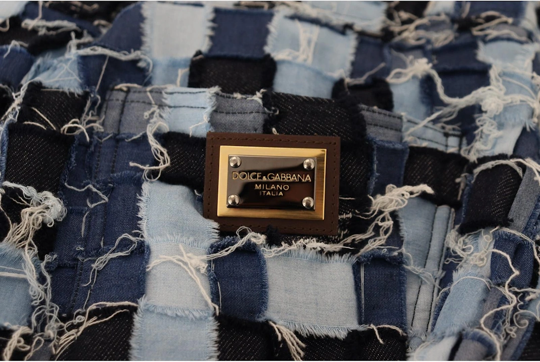 Patchwork Jeans Style Blue Women - Multicolor Jeans