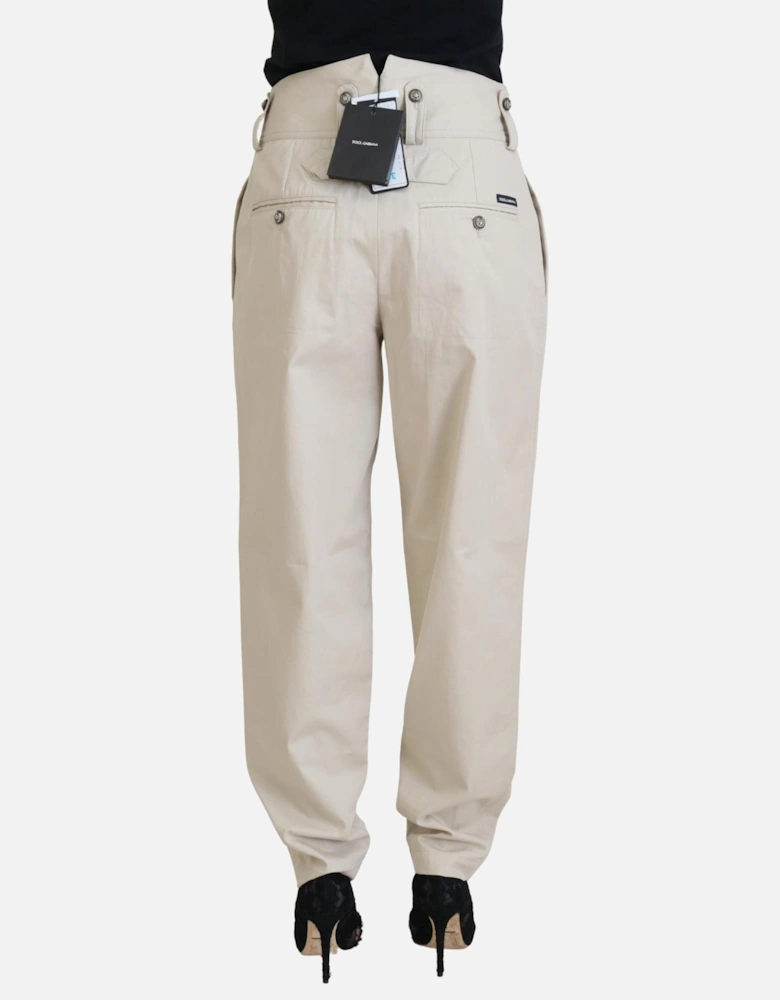 Relaxedfit Cargo Pants Women - Beige Jeans