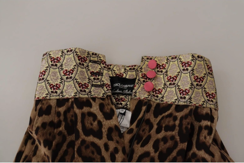 Leopard Print Culottes HighWaisted Women - Brown Jeans