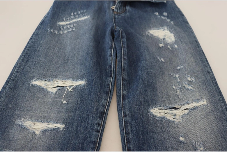 Distressed Denim Jeans Ripped Jeans Women - Blue Jeans