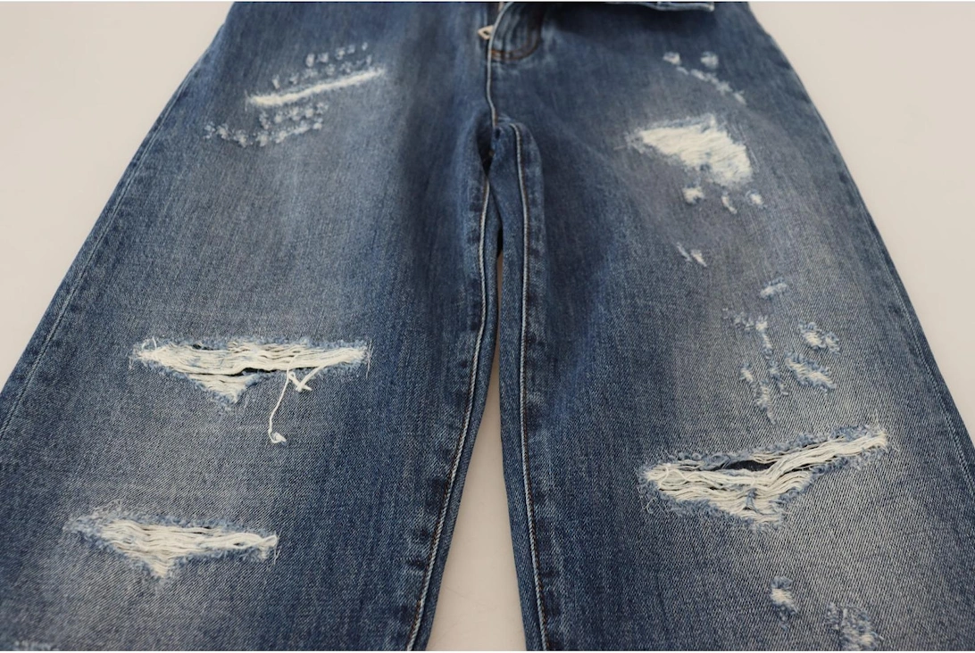 Distressed Denim Jeans Ripped Jeans Women - Blue Jeans