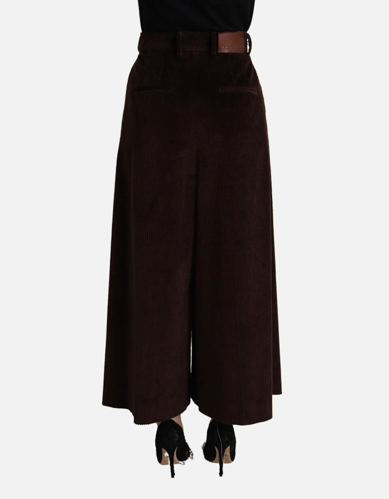 Corduroy Culottes Wide Leg Women - Bordeaux Jeans
